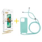 Accetel Pack 2x Película de Vidro Temperado 2.5D + Capa Accetel Apple iPhone 14 Pro Gel Rope Green Água - 8434010312471