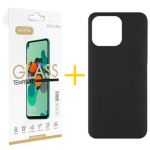 Accetel Pack 1x Película de Vidro Temperado 2.5D + Capa Accetel Apple iPhone 14 Pro Silicone Líquido Black - 8434010311870