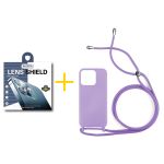 Accetel Pack 1x Película de Câmara + Capa Accetel Apple iPhone 14 Pro Max Gel Rope Violet - 8434010327659