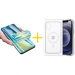 Accetel Pack 1x Película de Hidrogel + Capa Accetel Apple iPhone 14 Pro Max Compatível com Magsafe Magnetic Clear - 8434010326546