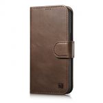 Icarer Oil Wax Wallet Case 2In1 Case iphone 14 Plus Leather Flip Cover Anti-rfid Brown (Wmi14220723-Bn)