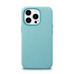 Icarer Litchi Premium Leather Case iphone 14 Pro Magnetic Leather Case With Magsafe Green (Wmi14220710-Gn)