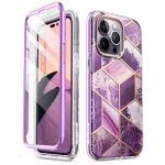 Supcase Cosmo iphone 14 Pro Max Marble Purple