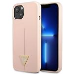 Guess Guhcp13Ssltgp iphone 13 Mini 5,4" Ró?owy/pink Hardcase Silicone Triangle