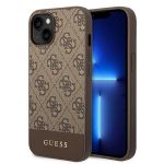 Guess Guhcp14Sg4Glbr iphone 14 6,1" Br?zowy/brown Hard Case 4G Stripe Collection
