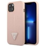 Guess Guhcp13Spsatlp iphone 13 Mini 5,4" Ró?owy/pink Hardcase Saffianotriangle Logo