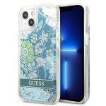 Guess Guhcp13Slflsn iphone 13 Mini 5,4" Zielony/green Hardcase Flower Liquid Glitter