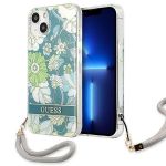 Guess Guhcp13Shflsn iphone 13 Mini 5,4" Zielony/green Hardcase Flower Strap