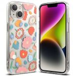 Ringke Fusion Design Armored Sleeve Cover With Gel Frame para iphone 14 Plus Transparent (floral) (Fd637E31)