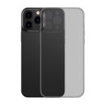 Baseus Frosted Glass Case Cover para iphone 13 Pro Max Hard Cover With Gel Frame Black (Arws001101)