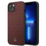 Mercedes Mehcp13Spsqre iphone 13 Mini 5,4" Czerwony/red Hardcase Leather Stars Pattern