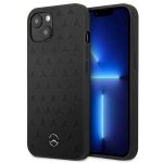 Mercedes Mehcp13Spsqbk iphone 13 Mini 5,4" Czarny/black Hardcase Leather Stars Pattern