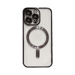 Capa Traseira de Luxo Magsafe Proteção Camara para Apple iPhone 14 Pro Max Black - 7427285870341