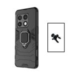 Kit Suporte Magnético Com Pernas + Capa de Proteção Militar Magnética para OnePlus Ace Pro Black - 7427285877166