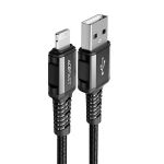 Cabo Acefast MFI USB - Lightning 1,2m 2,4A C1-02 Black