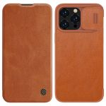 Nillkin Qin Pro Leather Case iphone 14 Pro Max 6.7 2022 Brown