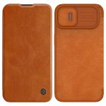 Nillkin Qin Pro Leather Case iphone 14 Plus 6.7 2022 Brown