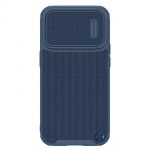 Nillkin Textured S Magnetic Case iphone 14 Pro Max Magsafe Case With Camera Cover Blue