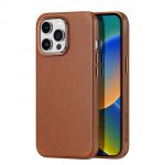 Dux Ducis Naples Case para iphone 14 Pro Max Magnetic Leather Case Magsafe Brown