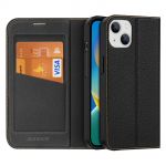 Dux Ducis Skin X2 Case para iphone 14 Plus Case With Magnetic Flap Black