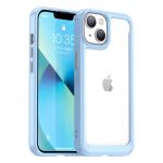 Hurtel Outer Space Case iphone 14 Plus Hard Cover With Gel Frame Blue