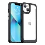 Hurtel Outer Space Case iphone 14 Plus Hard Cover With a Gel Frame Black