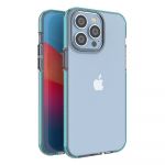 Hurtel Spring Case para iphone 14 Pro Max Silicone Cover With Frame Light Blue