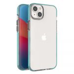 Hurtel Spring Case Case para iphone 14 Plus Silicone Cover With Frame Light Blue