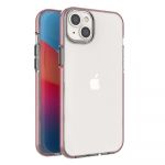 Hurtel Spring Case Case para iphone 14 Plus Silicone Case With a Frame Light Pink