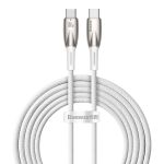 Baseus Glimmer Series Cable With Fast Charging Usb-c 480Mb/S Pd 100W 2M White