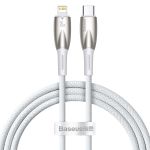 Baseus Glimmer Series Cable With Fast Charging Usb-c Lightning 480Mb/S Pd 20W 1M White