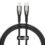 Baseus Glimmer Series Cable With Fast Charging Usb-c Lightning 480Mb/S Pd 20W 1M Black