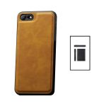 Kit Capa MagneticLeather + Carteira Magnetic Wallet para Apple iPhone SE 2022 Castanha