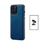 Kit Capa MagneticLeather + Suporte Magnético para Apple iPhone 14 Pro Max Blue