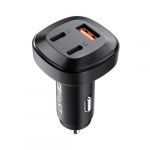 Carregador Isqueiro Acefast B3 66W 2x USB Tipo C / USB Power Delivery Quick Charge 4.0 Black