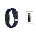 kit Bracelete SmoothSilicone Com Fivela + Película de Hidrogel para Fitbit Ace 2 Blue Escuro