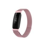 Bracelete Milanese Loop Fecho Magnético para Fitbit Inspire 2 Pink