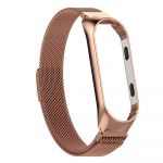 Bracelete Milanese Loop Fecho Magnético para Xiaomi Mi Band 7 Pink Ouro