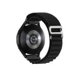 Bracelete Poliéster Alpine L (Pulso de 165mm a 210mm) para Motorola Moto 360 - 46mm (2nd Gen) Black - 7427285896839