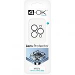 4-OK Película Protetora de Câmara para iPhone 14 Pro / 14 Pro Max
