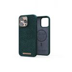 Njord Capa iPhone 14 Pro Max SALMON LEATHER, verde