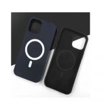 DIV Capa Silicone para iPhone 14 Plus Magsafe Azul Escuro