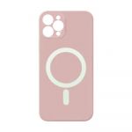 DIV Capa Silicone para iPhone 14 Magsafe Rosa Claro