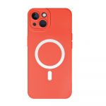 DIV Capa Silicone para iPhone 14 Plus Magsafe Red