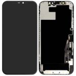 Bloco completo iPhone 12 e 12 Pro Ecrã LCD + Vidro Táctil Compatível preto - LCD-BK-IP12