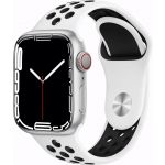 Bracelete Desportiva para Apple Watch Tamanho: 42/44/45mm S/M Branco e Preto - IS242463