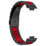 Avizar Bracelete para Huawei Watch Fit 2 Malha Aço Inoxidável Bicolor Vermelho / Preto - STRAP-FIT2-2B