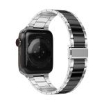 Avizar Bracelete para Apple Watch 41mm / 40mm / 38 mm Elos Aço Prateado / Preto - STRAP-AWP-3I