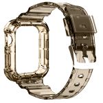 Avizar Bracelete Apple Watch Ultra 49mm Silicone Bumper Ajustável Transparente Preto - STRAP-AWU-2B