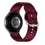 Avizar Bracelete para Galaxy Watch 5 / 5 Pro / 4 Silicone Texturizado Losângulo Bordéus - STRAP-GW5U-7F